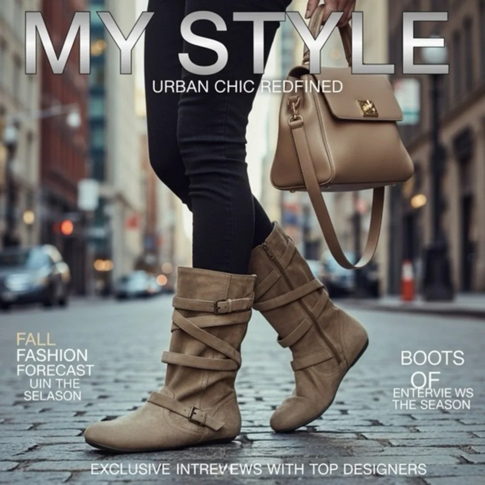 Report grey boots